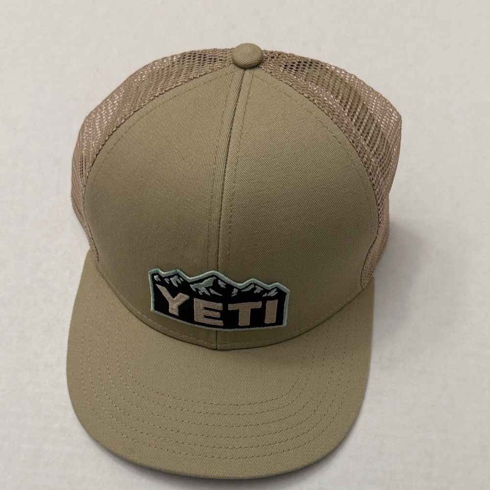Yeti Tan Mesh Trucker Hat
